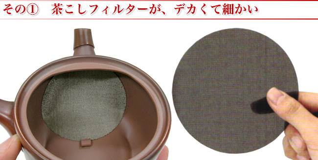 その? 茶こしフィルターが、デカくて細かい